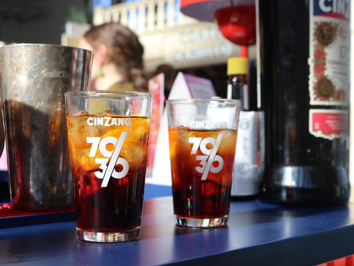 Cinzano drinks served at a True Italian event