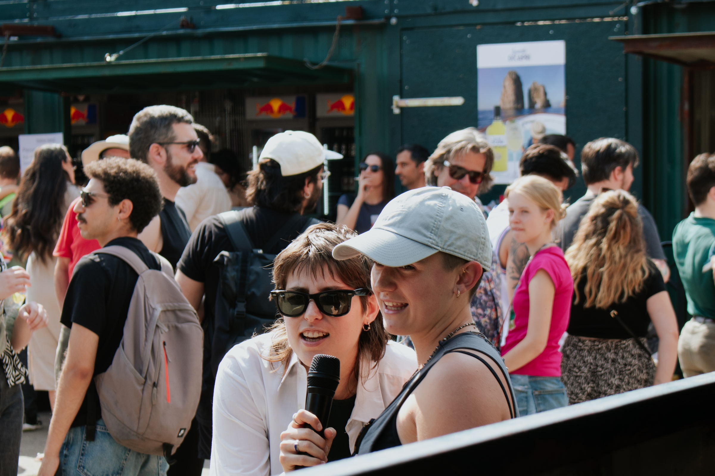 Visitors at the Italian Street Food Festival in Berlin, organised by Berlin Italian Communication